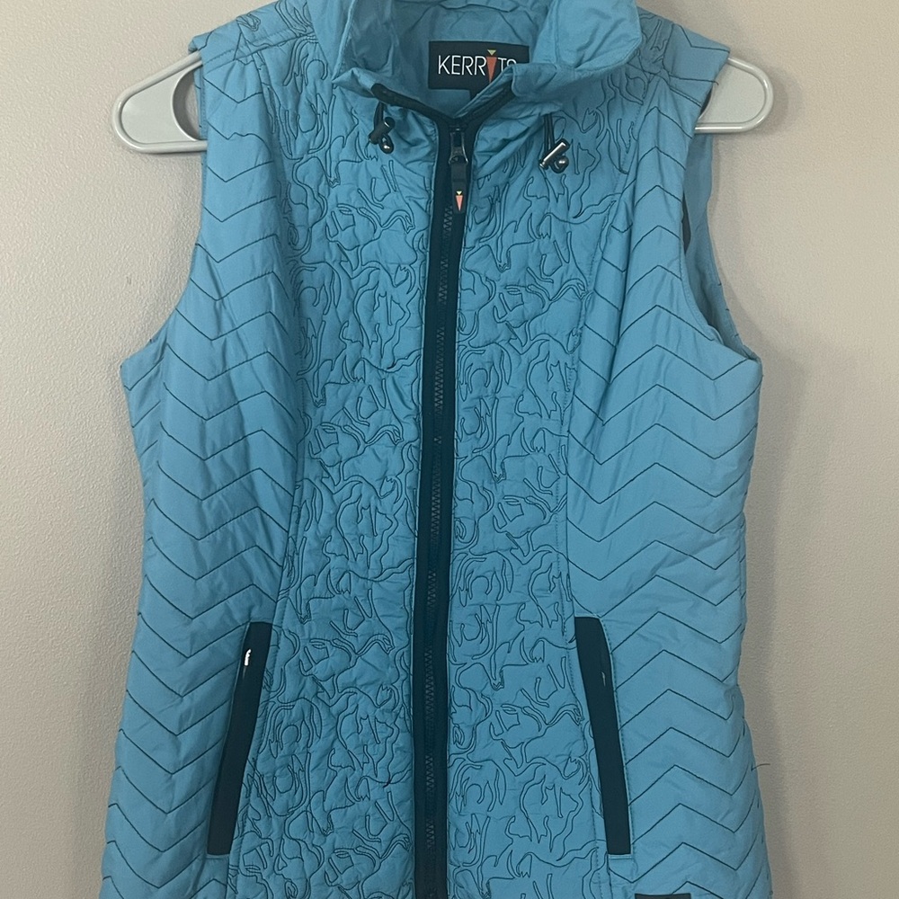 Kerrits Women's Quilted Blue Vest